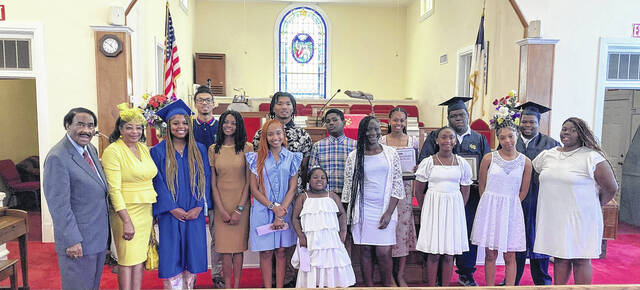 131577509_web1_thumbnail_Sawmill-Youth-Day-Group-Picture-2025
Pastor James J. Anderson, first lady Gloria Anderson, and youth participants and attendees.
Courtesy photo