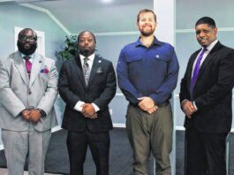 
			
				                                From left, Jamal Campbell, Tonny McNeil, Ben Stockdale and Tony Clyburn.
 
			
		