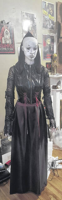 <p>Julie Downs created this masterpiece inspired by the movie Hellraiser</p>