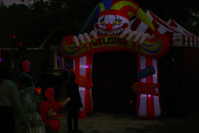 <p>Dressed as a Squid Game character, Andrea Alford said, “This is my second year and it’s really cool.”</p>
<p>Her friend Jahdae Glass, dressed as a ghoul, added, “I love all the decorations.”</p>