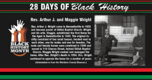 Day 21: Rev. Arthur J. and Maggie Wright