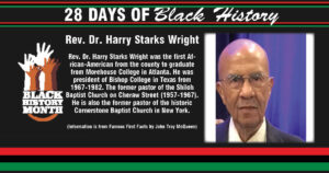 Day 26: Rev. Dr. Harry Starks Wright