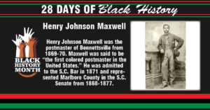 Day 7: Henry Johnson Maxwell