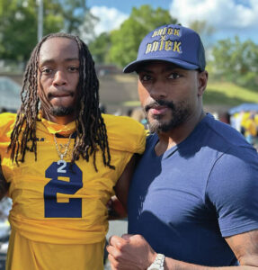 Life lessons from Clio create a historic father-son football duo