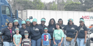 
			
				                                Queens on Threes led the ride, escorted by MCSO.
                                 Stephanie Walcott | The Herald-Advocate

			
		