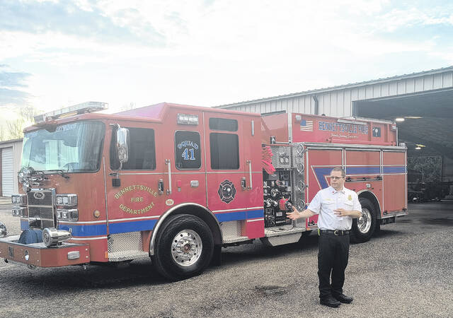 Chief Burks says he is proud to add the new fire truck to the fleet as he believes it will help ensure firefighters in Bennettsville have access to the tools they need to save lives, and to continue serving the community safely and effectively.
                                 Lauren Monica | Herald-Advocate