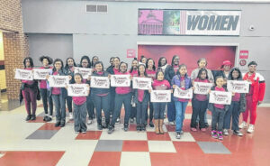 The Bennettsville-Cheraw Delta Academy and Delta GEMS attend Lady Gamecocks basketball game