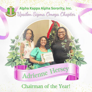Alpha Kappa Alpha Sorority, Inc. Upsilon Sigma Omega Chapter recognizes outstanding Sorors