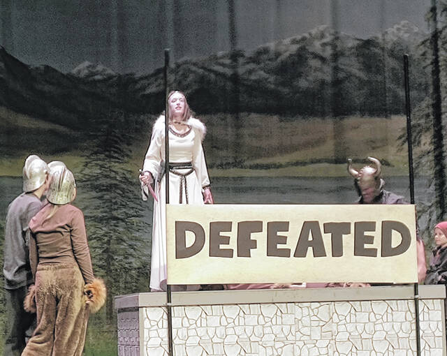 Cutting an imposing figure, evil oozed across the stage in the form of Sarah Crouch, the plays very believable White Witch,
                                 Lauren Monica | Herald- Advocate