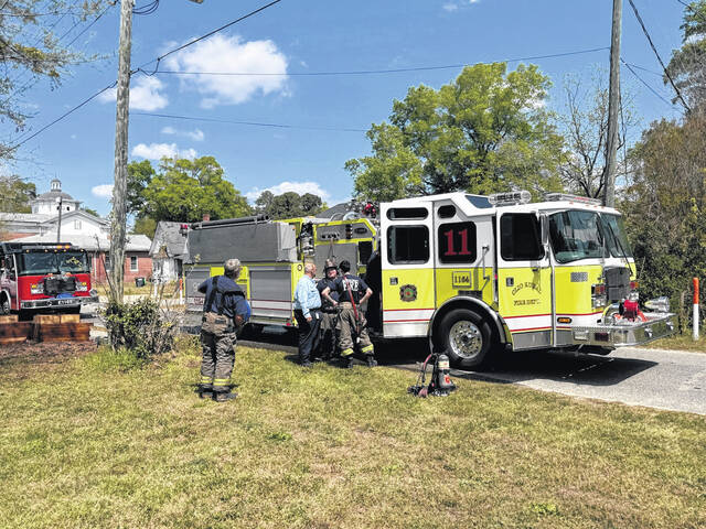 Image from a fire in Clio Monday 
                                 Submitted courtesy of Keith Hughes