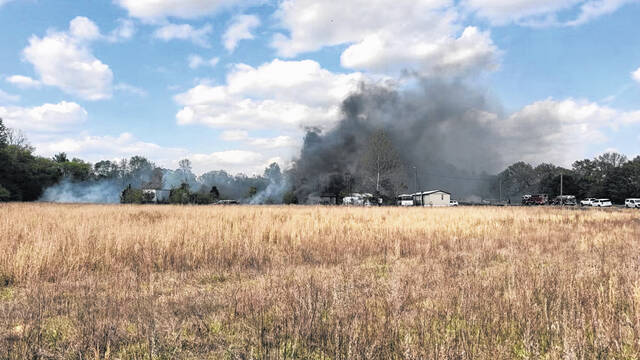 Image of a grass fire from the Wallace area of Grant Road
                                 Submitted courtesy of Luke Sides