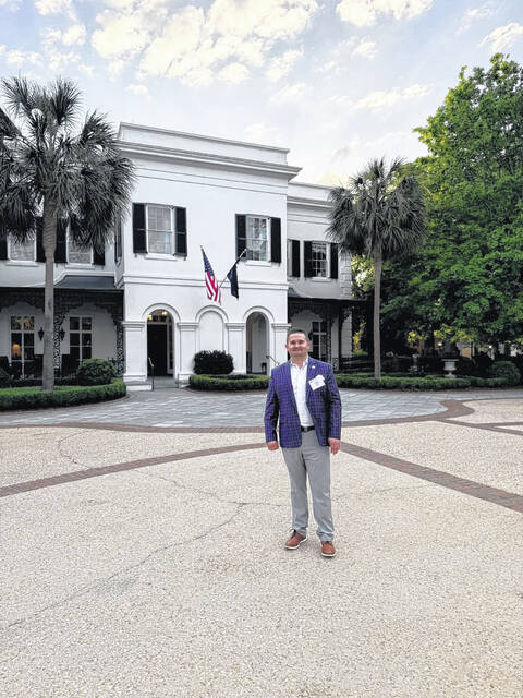 Fostering solidarity and community among the states mayors, Governor Henry McMaster, in collaboration with the Association of South Carolina Mayors and the Municipal Association of South Carolina, recently extended an invitation to Clio Mayor Adam Pate to visit the Governor and First Lady Peggy McMaster, inside their lovely and historic home, the Governors Mansion, located in the states capital of Columbia.
                                 Submitted