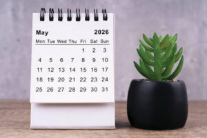 May: End of spring, start of summer!