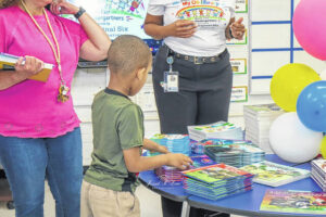 Kindergarten students enjoy My 6 Book Fair