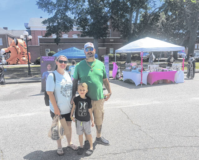 Pictured left to right are Amanda, Ricky, and Lawson Hatcher.
                                 Lauren Monica | Herald- Advocate