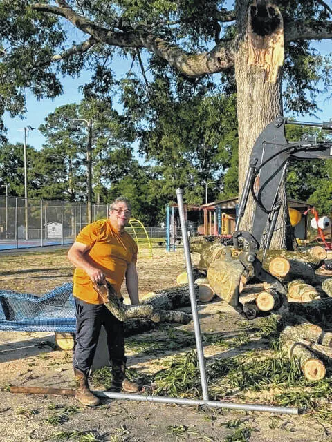 Tree temporarily closes Geddie Park