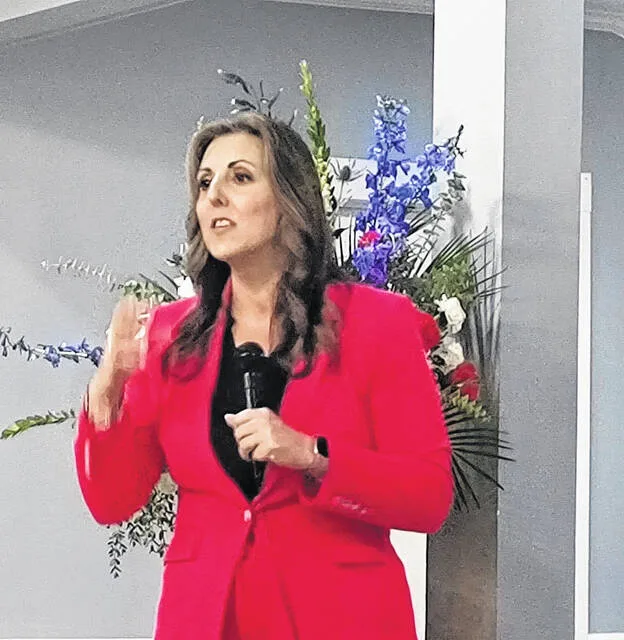 State Superintendent of Schools Ellen Weaver also came to welcome and praise the districts new education leader, MCSD Superintendent McDonald.
                                 Lauren Monica|Herald -Advocate