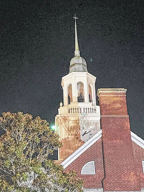 There was a moment when the passage of the dedication of the temple was being read in the middle of the night, and I looked up and the courthouse bell tower transformed into a steeple. It was so representative that we were turning this place into holy ground, Orr said.